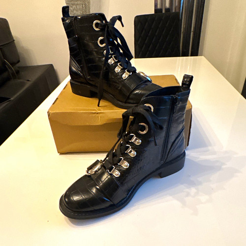Faith black croc - faith, faux