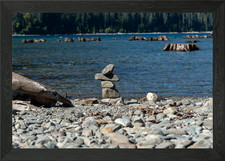 Lakeside Inukshuk Framed Wall