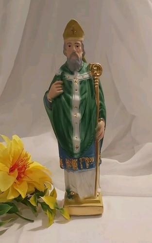 Saint patrick plaster statue - saint,