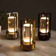 Industrial Style Rechargeable Led Table Lamp 2000mA Atmosphere Night Light