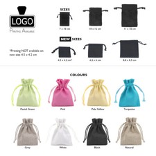 Eco Cotton Linen Gift Bag with