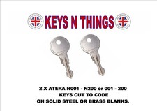 2 x Roof Box Bar keys N001 -