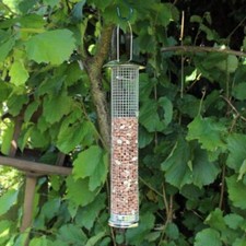 Kingfisher Large Deluxe Mesh Steel Outdoor Garden Wild Bird Hanging Feeder - NUT