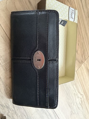 Fossil black leather - black, maddox