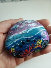 Hand Painted Pebble Stone Rock