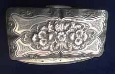 *SCARCE  Silver French Fire STRIKER Maker Flint Starter  Vesta Box c1700s Marked