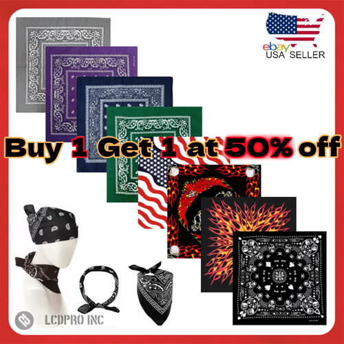 Bandana 100 cotton paisley - 100,