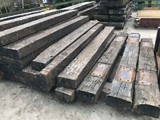 Reclaimed Oak Railway Sleepers Chunky 8ft6" x 10" x 6" / 2.6m long (Lancashire)