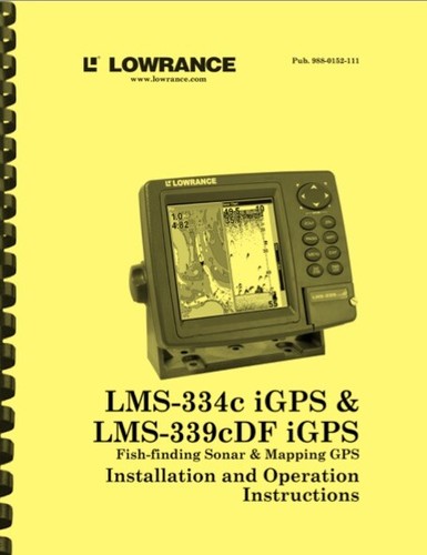 Lowrance lms 334c - lms-334c, lms-339cdf