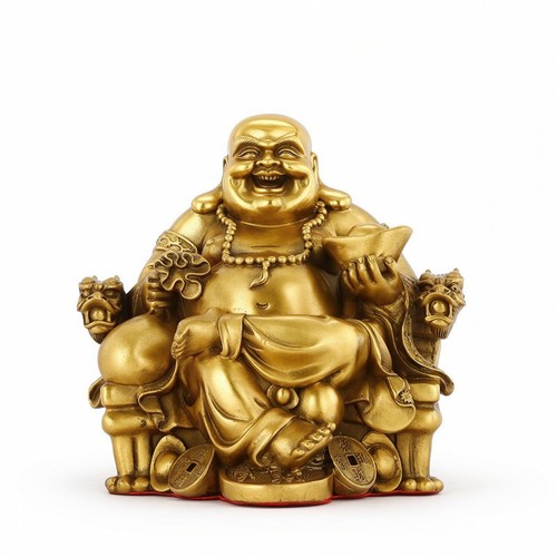 Laughing buddha statue with - laughing,