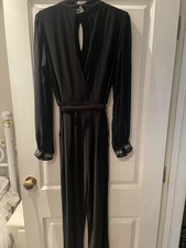 Monsoon size 10 black fitted catsuit