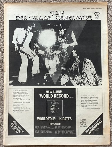 Van der graaf generator - der, generator+world