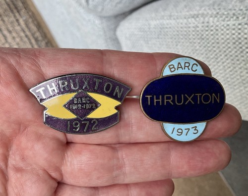 Vintage barc thruxton - thruxton, badges