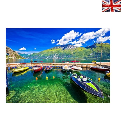 1000 piece lake garda jigsaw - lake,