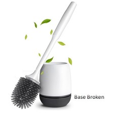 Toilet Brush Holder Silicone Flooring Upgrade Soft Bristle Bathroom Brush Broken
