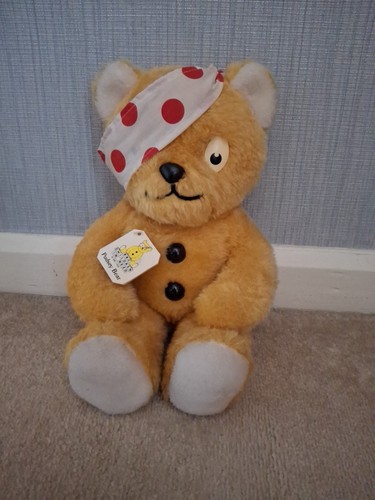 Vintage pudsey bear plush - bear,