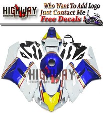 Motorcycle ABS Bodywork Fairings Panel Fit For Honda CBR1000RR 04 05 white gold