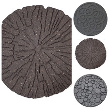 Garden Stepping Stones Lightwight Easy Lay Eco Friendly Recycled Rubber 45cm