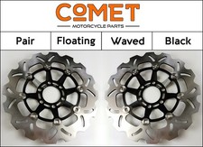 Suzuki GSX 1100 EF 1984-1987 [Pair of Front Comet WF-Series Black Brake Discs]