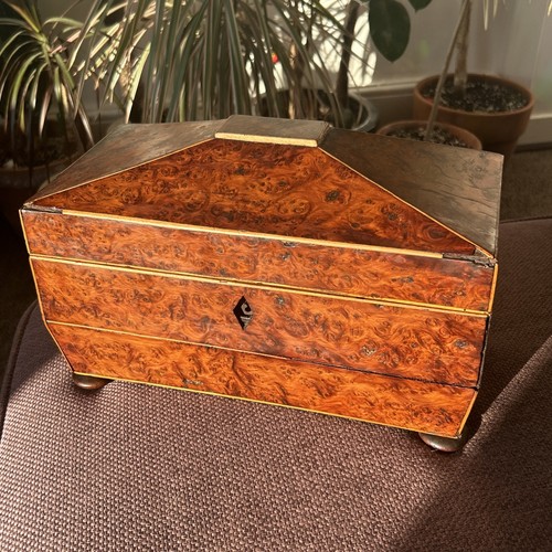 Regency tea caddy sarcophagus - regency,