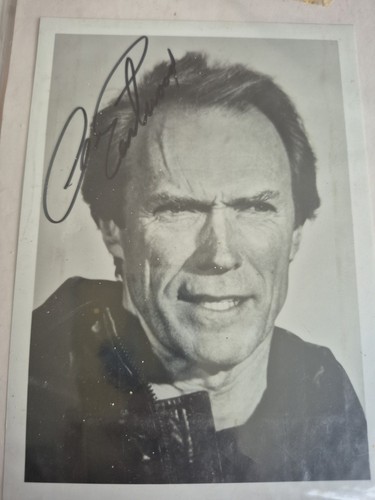 Hand signed clint - , eastwood