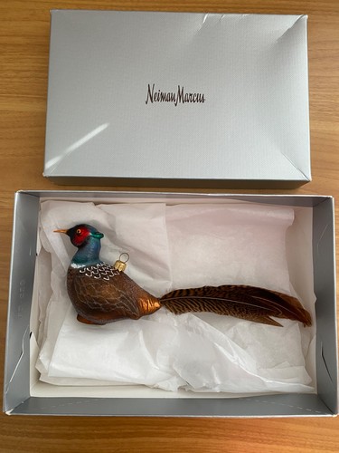 Hanco pheasant christmas glass - pheasant,
