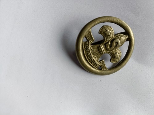 Scout metal cap - metal, badge.