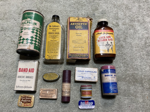 Vintage medical tins - medical,