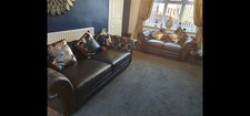 DFS Chesterfield Leather Sofa