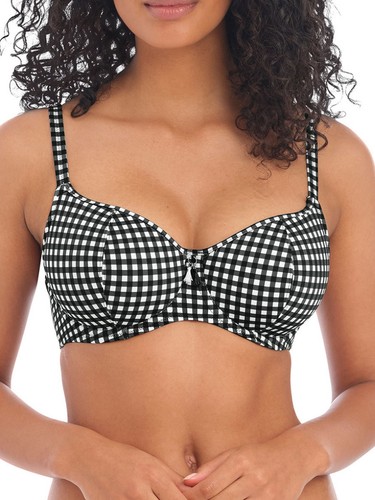 Freya check bikini top - check, in