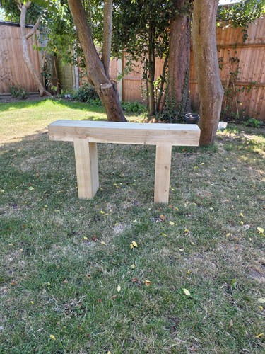 Wooden rustic garden sleeper - wooden,