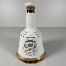 Bells Whisky Commemorative Porcelain Decanter by Wade Prince William 1982 Empty