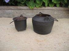 Antique cast iron glue pot - iron,