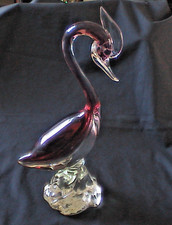 VINTAGE STYLISTIC GLASS SWAN