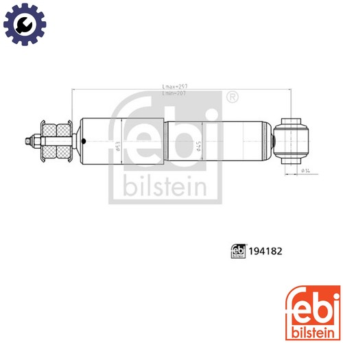 Shock absorber 194182 - shock,