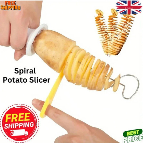 Spiral potato cutter - spiral, hand