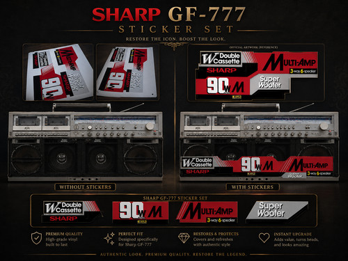 Stickers for grills - , sharp