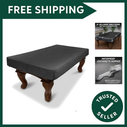 Leatherette pool table - ft,