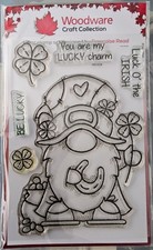 Woodware stamps Lucky gnome