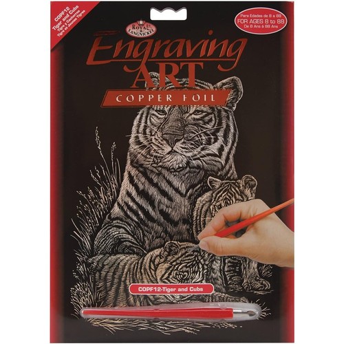 Engraving art copper tiger - art,