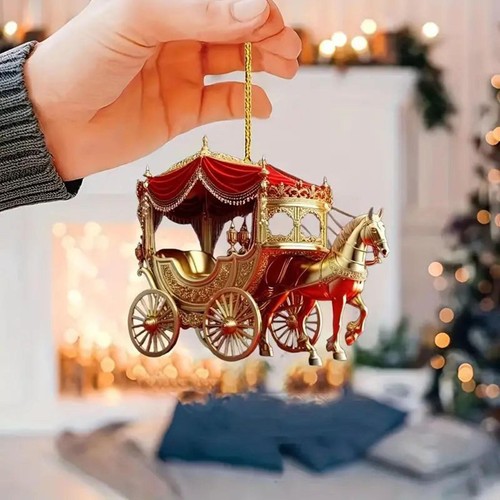 Carriage christmas hanging - christmas,