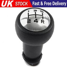 5+R speed Gear Shift Knob Black Chrome for Peugeot 207 307 Citroen C2 C3 C4