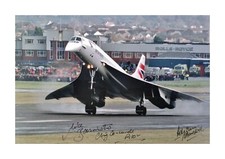 Concorde 5 A4 reproduction mounted picture poster with choice of frame