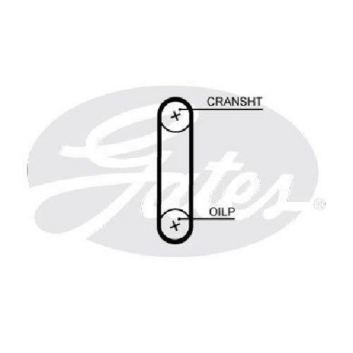 Genuine gates timing belt - timing,