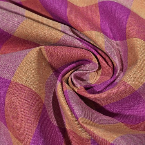 Cotton linen madras - cotton, check