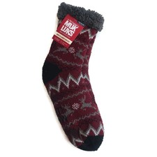 MUK LUKS Mens Cabin Socks L/XL