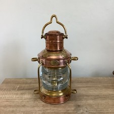 Vintage  Anchorlight Clark Bros London Bristol Oil Lamp Lantern