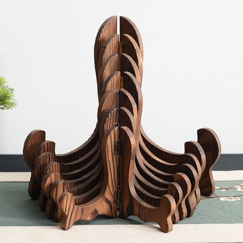 1pc foldable wood - wood, rack