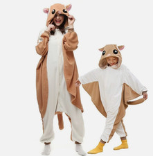 Adults/Kids Flying Squirrel Onesis Pajamas Animal Men Women Costumes Christmas
