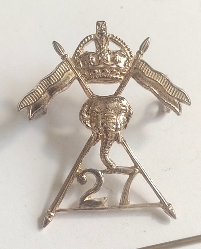Ww2 27th lancers cavalry cap - ww2,